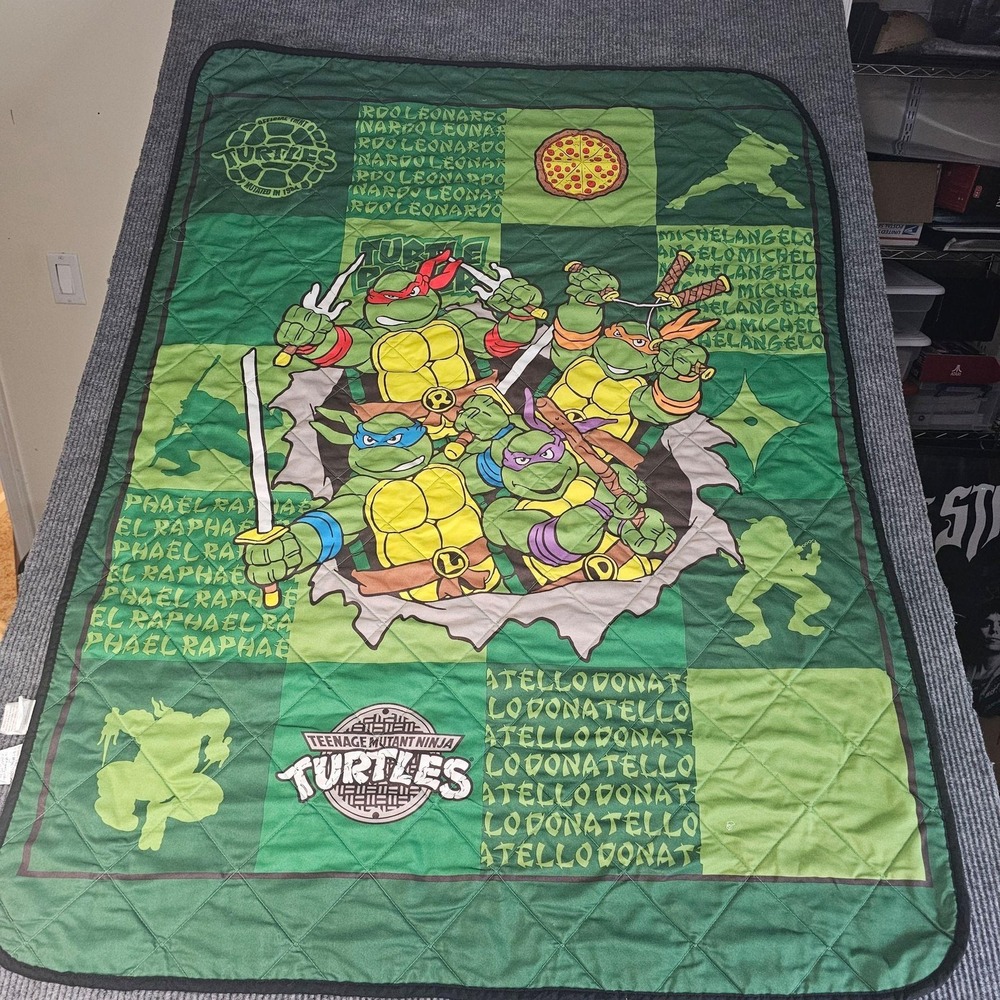 Nickelodeon Teenage Mutant Ninja Turtles Kids Quilt Cartoon 61x44.5 Reversible